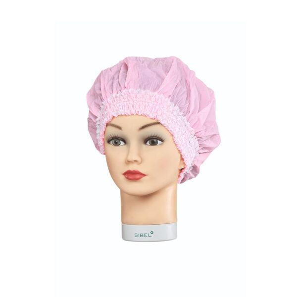 Shower Cap Plastic, Pink 1 tk. dušimüts SAXSIM